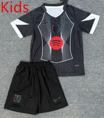 25-26 Special Edition Barcelona Black Kids/Youth Soccer Uniform-4247
