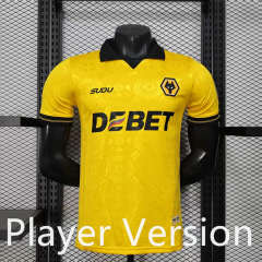 Player Version 25-26 Wolverhampton Wanderers Home Yellow Thailand Soccer Jersey AAA-888