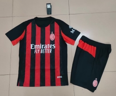 2025-26 Correct Version AC Milan Home Red&Black Soccer Uniform-718