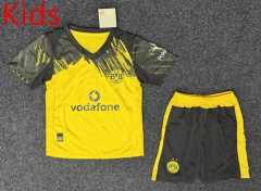 2025-2026 Borussia Dortmund Home Yellow Kids/Youth Soccer Uniform-GB