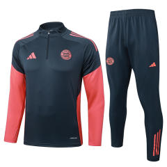 2025-26 Bayern München Gray Thailand Soccer Tracksuit-815