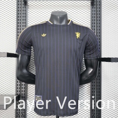 Player Version 25-26 Casual Edition Manchester United Black Thailand Soccer Jersey AAA-888