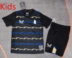 2025-2026 Everton 2nd Away Black&Blue Kids/Youth Soccer Uniform-9484