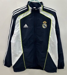 2025-2026 Real Madrid Black&White Double-sided Embroidered Thailand Trench Coat-0255