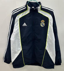 2025-2026 Real Madrid Black&White Double-sided Embroidered Thailand Trench Coat-0255