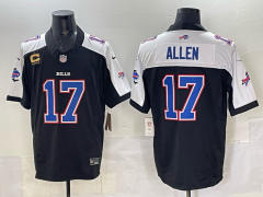 Buffalo Bills 3 Generations Black&White #17 NFL Jersey-0840