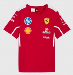 2025 Ferrary Round Collar Red Formula One Racing Suit