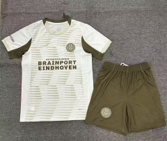 25-26 PSV Eindhoven 2nd Away White&Green Soccer Uniform-7209