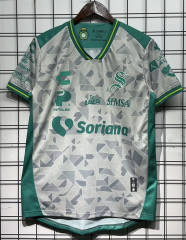 (S-4XL) 25-26 Santos Laguna Away Gray&Green Thailand Soccer Jersey AAA-GB