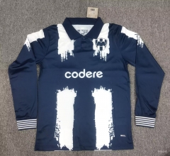 (S-4XL) 25-26 Monterrey Royal Blue LS Thailand Soccer Jersey AAA-5378