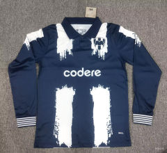 (S-4XL) 25-26 Monterrey Royal Blue LS Thailand Soccer Jersey AAA-5378
