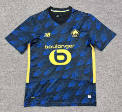 (S-4XL) 25-26 Lille 2nd Away Royal Blue Thailand Soccer Jersey AAA-512