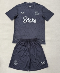 2025-2026 Everton Goalkeeper Gray Soccer Uniform-AY
