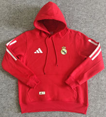 Player Version Real Madrid Home Red Thailand Soccer Tracksuit Top With Hat-LH