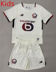 25-26 Lille Away White Kid/Youth Soccer Uniform-AY