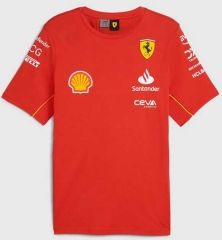 2024 Ferrary Round Collar Red Formula One Racing Suit