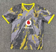 (S-4XL) 25-26 Kaizer Chiefs Away Gray Thailand Soccer Jersey AAA-512