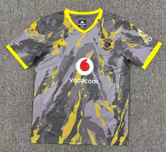 (S-4XL) 25-26 Kaizer Chiefs Away Gray Thailand Soccer Jersey AAA-512