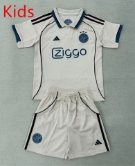 2025-2026 Ajax 2nd Away Beige Kid/Youth Soccer Uniform-AY