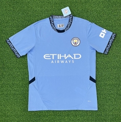 (S-4XL) 2024-2025 Manchester City Home Blue Thailand Soccer Jersey AAA-403