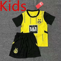 2024-2025 Borussia Dortmund Home Yellow Kids/Youth Soccer Uniform-0973