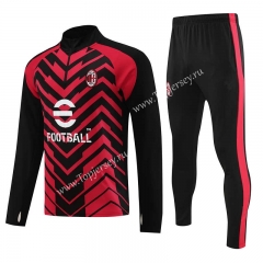2023-2024 AC Milan Black&Red Thailand Soccer Tracksuit-4627