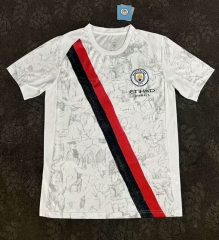(S-4XL)2025-2026 Manchester City Away White Thailand Soccer Jersey AAA-3348