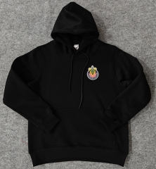 Player Version 2024-2025 Deportivo Guadalajara Black Thailand Soccer Tracksuit Top With Hat-CS