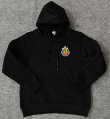 Player Version 2024-2025 Deportivo Guadalajara Black Thailand Soccer Tracksuit Top With Hat-CS