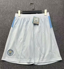 25-26 Manchester City Home White Thailand Soccer Shorts