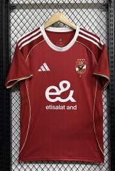 25-26 Al Ahly SC Home Red Thailand Soccer Jersey AAA-6905