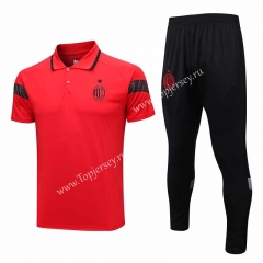 2023-2024 AC Milan Red Thailand Polo Uniform-815