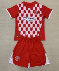 2024-2025 Girona FC Home Red Soccer Uniform-AY