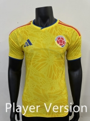 Player Version 25-26 Colombia Home Yellow Thailand Soccer Jersey-6905