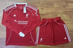 2025-2026 Liverpool Home Red LS Soccer Uniform-709