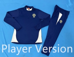 Player Version 2025-2026 Portugal Royal Blue Thailand Soccer Tracksuit-7411