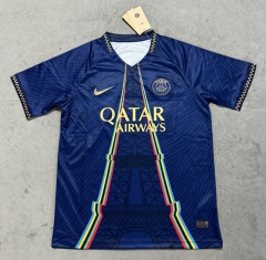 (S-4XL) 25-26 Paris Blue Thailand Soccer Jersey-4506