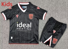 2025-2026 West Bromwich Albion 2nd Away Black Kids/Youth Soccer Uniform-7809