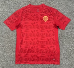 (S-4XL) 25-26 Valencia Away Red Thailand Soccer Jersey AAA-512