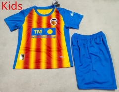 2025-26 Valencia 2nd Away Yellow&Blue Kids/Youth Soccer Uniform-507