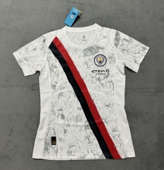 2025-2026 Manchester City Away White Thailand Female Soccer Jersey AAA-4506