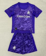 2025-26 Olympique de Marseille Goalkeeper Purple Soccer Uniform-AY