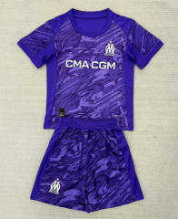 2025-26 Olympique de Marseille Goalkeeper Purple Soccer Uniform-AY