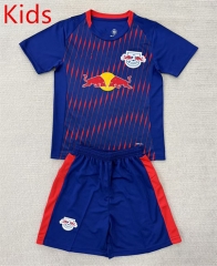 2025-26 RB Leipzig Away Royal Blue Youth/Kids Soccer Uniform-AY