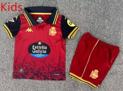 2025-2026 Deportivo La Coruña Away Red Kids/Youth Soccer Uniform-7809