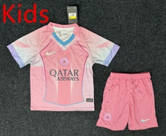 25-26 Paris SG Pink Kids/Youth Soccer Uniform-5526