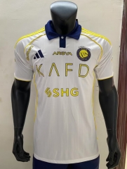 With All Sponsor 25-26 Al-Nassr FC 2nd Away White Thailand Soccer Jersey AAA-0594
