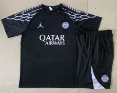 25-26 Jordan Paris SG Royal Black Inkjet Soccer Short-sleeve uniform-815