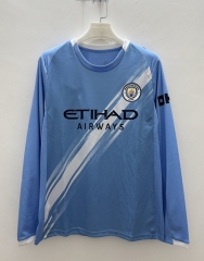 (S-3XL) 25-26 Manchester City Home Light Blue LS Thailand Soccer Jersey AAA-9268