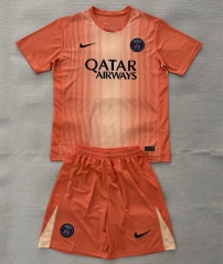 2025-26 Paris SG Goalkeeper Orange Soccer Uniform-AY